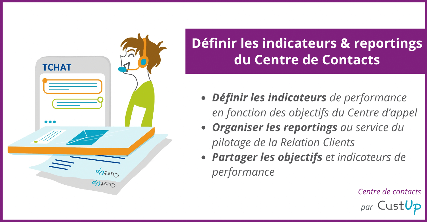 Définissez vos indicateurs de performance et vos modes de reporting du Centre de Contacts
