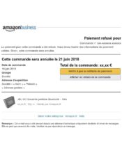 e-mailing - Transactionnels - Échec de paiement - Amazon - 06/2018