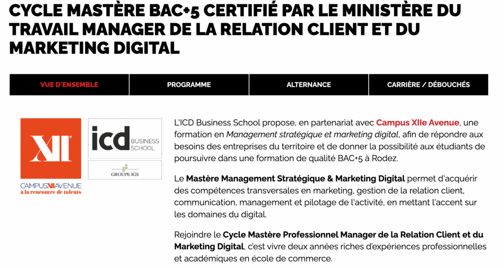 formation metiers crm icd