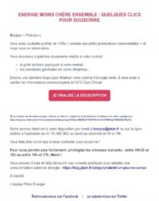 e-mailing - Transactionnels - Finalisation ouverture de compte/inscription - Plüm - 11/2019