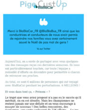 e-mailing - Marketing fidélisation - Incitation au réachat - BlaBlaCar - 02/2020