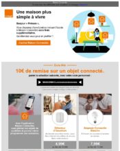 e-mailing - Marketing marque - Communication Produits - Nouveaux produits - Marketing fidélisation - Incitation au réachat - Marketing Acquisition - Ventes flash, soldes, demarque, promo, réduction - Orange - 02/2020