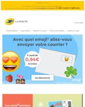 e-mailing - Marketing marque - Communication Produits - Nouveaux produits - Communication Services - Nouveaux Services - Marketing fidélisation - Incitation au réachat - La Poste - 02/2020