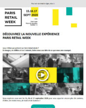 e-mailing - Marketing relationnel - Evénement - Paris Retail Week - 03/2020