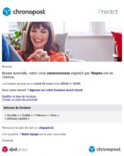 e-mailing - Transactionnels - Suivi de commande Expédition / Livraison - STAPLES JPG - 03/2020