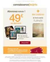 e-mailing - Connaissance des arts - 03/2020