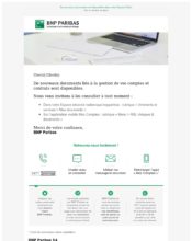 e-mailing - Marketing relationnel - Alerting - BNP - 03/2020