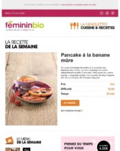 e-mailing - Marketing relationnel - Newsletter - Fémininbio - 03/2020