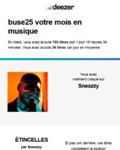 e-mailing - Deezer - 04/2020