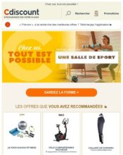 e-mailing - Marketing marque - Communication Produits - Nouveaux produits - Marketing fidélisation - Incitation au réachat - Marketing Acquisition - Ventes flash, soldes, demarque, promo, réduction - Cdiscount - 04/2020