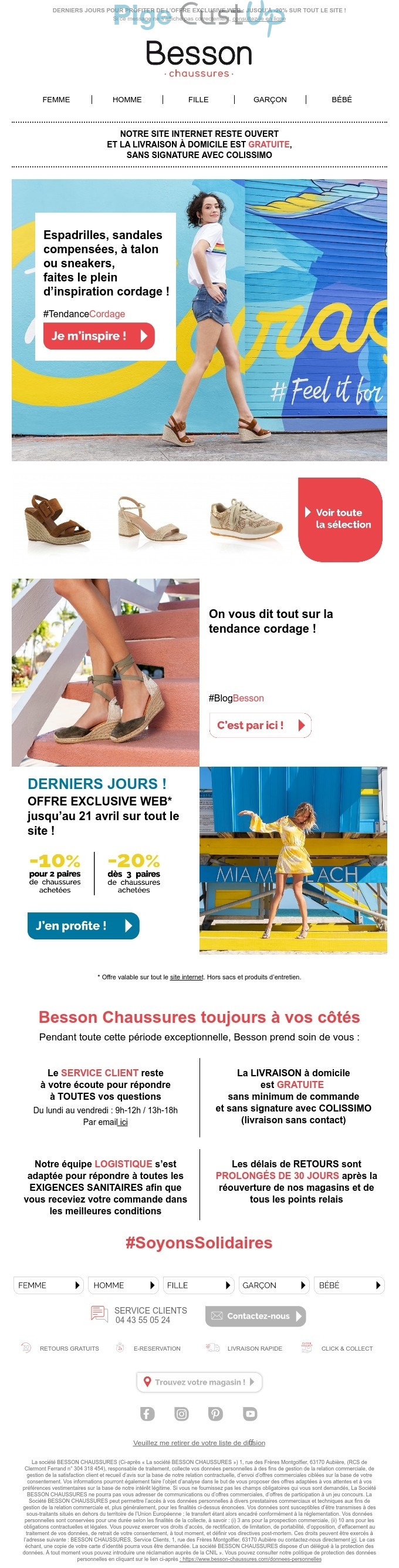 Besson Exemple de e mailing 04 2020 12174 Benchmark CustUp