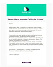 e-mailing - Marketing marque - Contractuel réglementaire - Blablaline - 04/2020