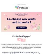 e-mailing - Marketing relationnel - Calendaire (Noël, St valentin, Vœux, …) - Marketing marque - Communication Produits - Nouveaux produits - Marketing fidélisation - Incitation au réachat - Points et statut - Marketing Acquisition - Ventes flash, soldes, demarque, promo, réduction - Photoweb - 06/2024