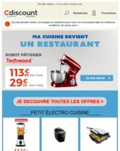 e-mailing - Marketing Acquisition - Acquisition abonnements - Ventes flash, soldes, demarque, promo, réduction - Marketing marque - Communication Produits - Nouveaux produits - Marketing fidélisation - Incitation au réachat - Cdiscount - 04/2020