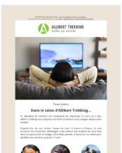 e-mailing - Marketing relationnel - Newsletter - Allibert Trekking - 04/2020