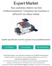 e-mailing - Marketing marque - Communication Produits - Nouveaux produits - Marketing fidélisation - Incitation au réachat - ExpertMarket - 04/2020