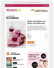 e-mailing - Marketing relationnel - Newsletter - Fémininbio - 04/2020