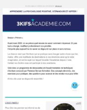 e-mailing - Marketing marque - Communication Produits - Nouveaux produits - Communication Services - Nouveaux Services - Marketing Acquisition - Gratuit - Cadeau - Marketing relationnel - Newsletter - 3kifsacademie.com - 04/2020