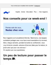 e-mailing - Marketing relationnel - Newsletter - Côté Nature - 04/2020