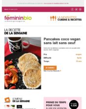 e-mailing - Marketing relationnel - Newsletter - Fémininbio - 04/2020