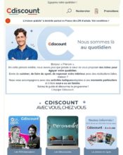 e-mailing - Marketing marque - Communication Produits - Nouveaux produits - Communication Services - Nouveaux Services - Marketing fidélisation - Incitation au réachat - Marketing relationnel - Newsletter - Cdiscount - 05/2020