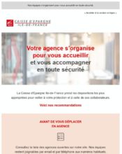 e-mailing - Marketing relationnel - Newsletter - Caisse d'epargne - 05/2020