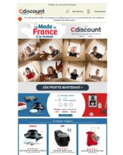 e-mailing - Marketing marque - Communication Produits - Nouveaux produits - Marketing Acquisition - Ventes flash, soldes, demarque, promo, réduction - Cdiscount - 05/2020