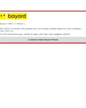 e-mailing - Transactionnels - Changement de mot de passe / d'identifiant - Bayard - 05/2020