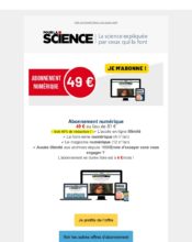 e-mailing - Marketing Acquisition - Acquisition abonnements - Pour la Science - 05/2020