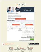 e-mailing - Transactionnels - Confirmation de commande - Cdiscount - 05/2020