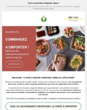 e-mailing - Marketing marque - Communication Produits - Nouveaux produits - Communication Services - Nouveaux Services - Marketing fidélisation - Incitation au réachat - Points et statut - Lafourchette - 05/2020