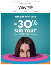 e-mailing - Marketing fidélisation - Incitation au réachat - Marketing Acquisition - Ventes flash, soldes, demarque, promo, réduction - Vib's - 06/2020