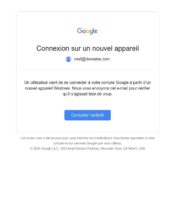 e-mailing - Marketing relationnel - Alerting - Google - 07/2020