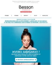 e-mailing - Marketing marque - Partenariats - Besson - 04/2021