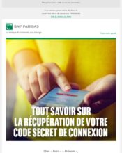 e-mailing - Transactionnels - Changement de mot de passe / d'identifiant - BNP - 05/2021