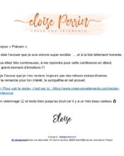 e-mailing - Eloïse Perrin - 05/2021