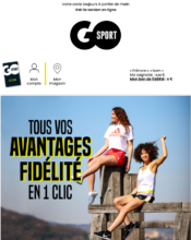 e-mailing - Marketing fidélisation - Animation / Vie du Programme de Fidélité - Go Sport - 08/2021