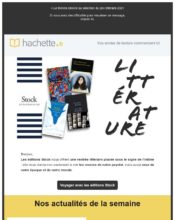 e-mailing - Marketing relationnel - Newsletter - Hachette - 08/2021