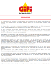 e-mailing - Marketing Acquisition - Anniversaire marque - Gifi - 09/2021