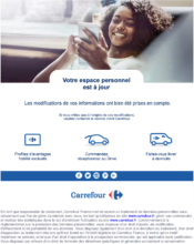 e-mailing - Service Clients - Mise à jour coordonnées (téléphone, adresse, etc...) - Carrefour - 12/2021