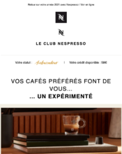  - Marketing relationnel - Newsletter - Nespresso - 02/2023