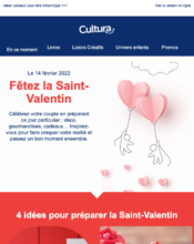  - Marketing relationnel - Calendaire (Noël, St valentin, Vœux, …) - Cultura - 06/2024