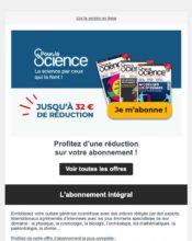 e-mailing - Marketing Acquisition - Acquisition abonnements - Pour la Science - 02/2022