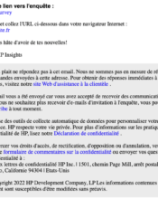 e-mailing - Enquêtes Clients - NPS / Avis clients - HP - 02/2022