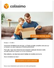 e-mailing - Enquêtes Clients - NPS / Avis clients - La Poste - 02/2022