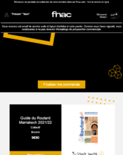 e-mailing - Marketing Acquisition - Panier abandonné - Fnac - 03/2022