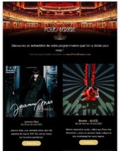 e-mailing - Marketing relationnel - Newsletter - Folies Bergere - 03/2022