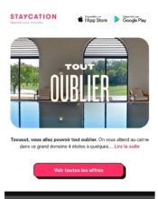 e-mailing - Marketing relationnel - Newsletter - Staycation - 03/2022