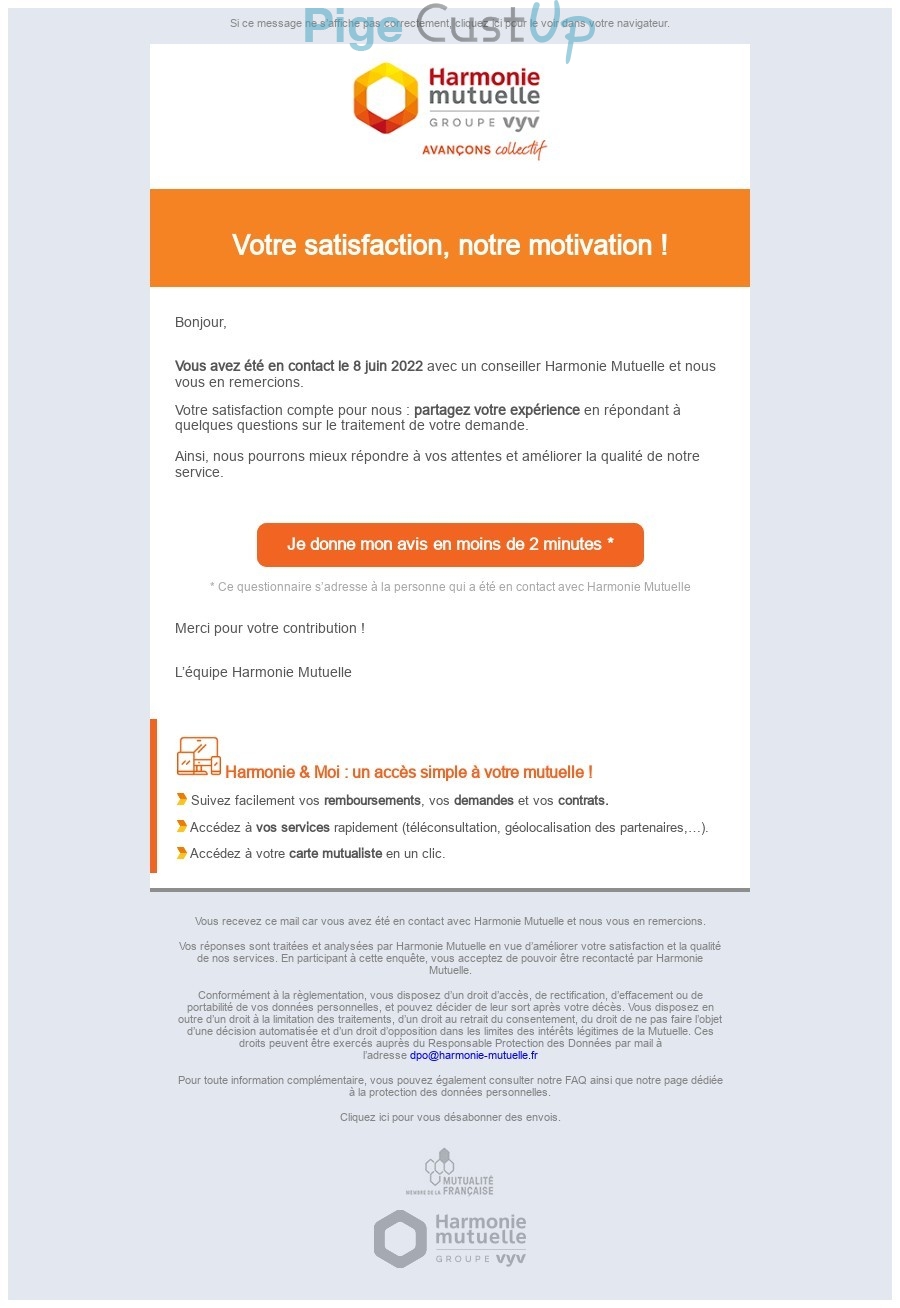 email harmonie mutuelle tours