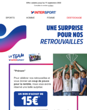 e-mailing - Intersport - 08/2022